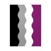 Asexual Flag Ripple Decal: Wavey Pride Sticker
