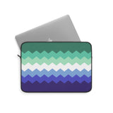 Gay Pride Flag Laptop Sleeve: Wavey Print Protective Case