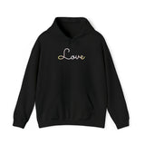 Pangender Love Script Hoodie: Subtly Elegant Pride Sweatshirt