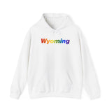 Wyoming Hoodie: Vibrant Pride Gradient Design
