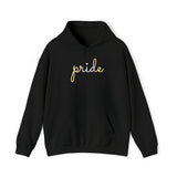 Pangender Pride Hoodie: Flowing Cursive 'Pride' in Gradient Hues