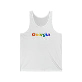 Georgia Tank-Top: Vibrant Pride Gradient Design