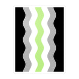 Agender Flag Ripple Decal: Wavey Pride Sticker