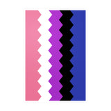 Genderfluid Flag Wavey Decal: Sharp Pride Sticker