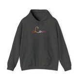 Lesbian Love Script Hoodie: Subtly Elegant Pride Sweatshirt
