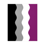 Asexual Flag Ripple Decal: Wavey Pride Sticker