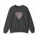 Transgender Heart Lines Sweater: Pride Gradient Sweatshirt