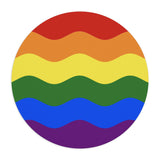 Pride Flag Ripple Mousepad: Wavey Design for Desk