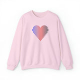 Polyamory Heart Lines Sweater: Pride Gradient Sweatshirt
