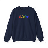 Idaho Sweatshirt: Vibrant Pride Gradient Design