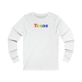 Texas Long Sleeve Tee: Pride Gradient Design