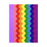LGBTQ+ Flag Wavey Decal: Sharp Pride Sticker