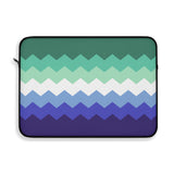 Gay Pride Flag Laptop Sleeve: Wavey Print Protective Case