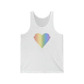Pride Heart Lines Tank-Top: Pride Gradient Tank