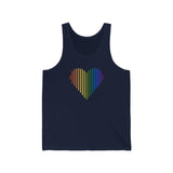 Pride Heart Lines Tank-Top: Pride Gradient Tank