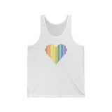 Pride Heart Lines Tank-Top: Pride Gradient Tank