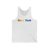 New York Tank-Top: Vibrant Pride Gradient Design