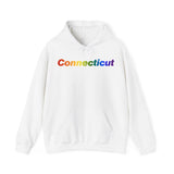 Connecticut Hoodie: Vibrant Pride Gradient Design