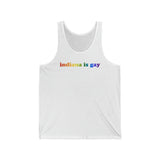 Indiana is Gay Pride Tank-Top: LGBTQ+ Flag Gradient Tank