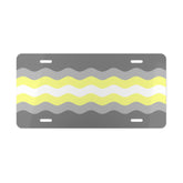 Demigender Flag Ripple Vanity License Plate: Wavey Design for Cars