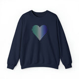 Gay Heart Lines Sweater: Pride Gradient Sweatshirt