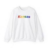 Kansas Sweatshirt: Vibrant Pride Gradient Design
