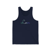 Gay Pride Love Script Tank: Subtly Elegant Pride Tank-Top