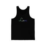Gay Pride Love Script Tank: Subtly Elegant Pride Tank-Top