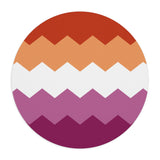 Lesbian Pride Flag Wavey Mousepad: Sharp Design for Desk