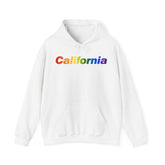 California Hoodie: Vibrant Pride Gradient Design