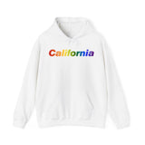California Hoodie: Vibrant Pride Gradient Design