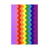 LGBTQ+ Flag Wavey Decal: Sharp Pride Sticker