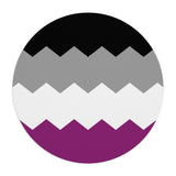Asexual Flag Wavey Mousepad: Sharp Design for Desk