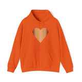 Agender Heart Lines Hoodie: Pride Gradient Sweater