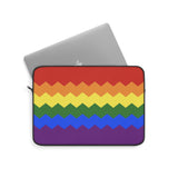 Pride Flag Laptop Sleeve: Wavey Print Protective Case