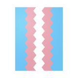 Transgender Flag Wavey Decal: Sharp Pride Sticker