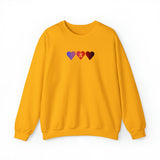 Polyamory Flag Hearts Sweatshirt: Pride LGBTQ+ Gradient Design