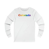 Colorado Long Sleeve Tee: Pride Gradient Design