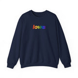 Iowa Sweatshirt: Vibrant Pride Gradient Design