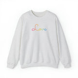 Pansexual Love Script Sweatshirt: Subtly Elegant Pride Sweater