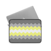 Demigender Pride Flag Laptop Sleeve: Wavey Print Protective Case