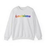 Louisiana Sweatshirt: Vibrant Pride Gradient Design