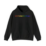 New Hampshire is Gay Pride Hoodie: LGBTQ+ Flag Gradient Sweatshirt