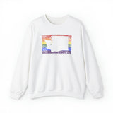 Washington Pride Flag Sweater: Rainbow LGBTQ+ State Silhouette Distressed Sweatshirt