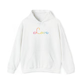 Pansexual Love Script Hoodie: Subtly Elegant Pride Sweatshirt