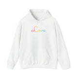Pansexual Love Script Hoodie: Subtly Elegant Pride Sweatshirt