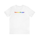 Kansas is Gay Pride T-Shirt: LGBTQ+ Flag Gradient Tee