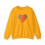 Polyamory Heart Lines Sweater: Pride Gradient Sweatshirt