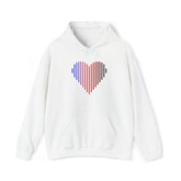 Polyamory Heart Lines Hoodie: Pride Gradient Sweater