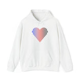 Polyamory Heart Lines Hoodie: Pride Gradient Sweater